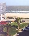 The view out our window looking at the Gulf of Mexico.