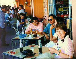 Maggie in a Mexican market in Juarez.