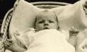 My mother, as an infant, in a basket.  Click for the whole picture.