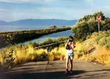 At the Great Salt Lake, in Utah.